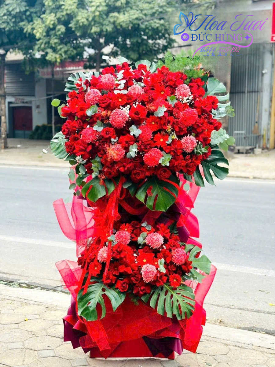 Lẵng Hoa Chúc Mừng 015